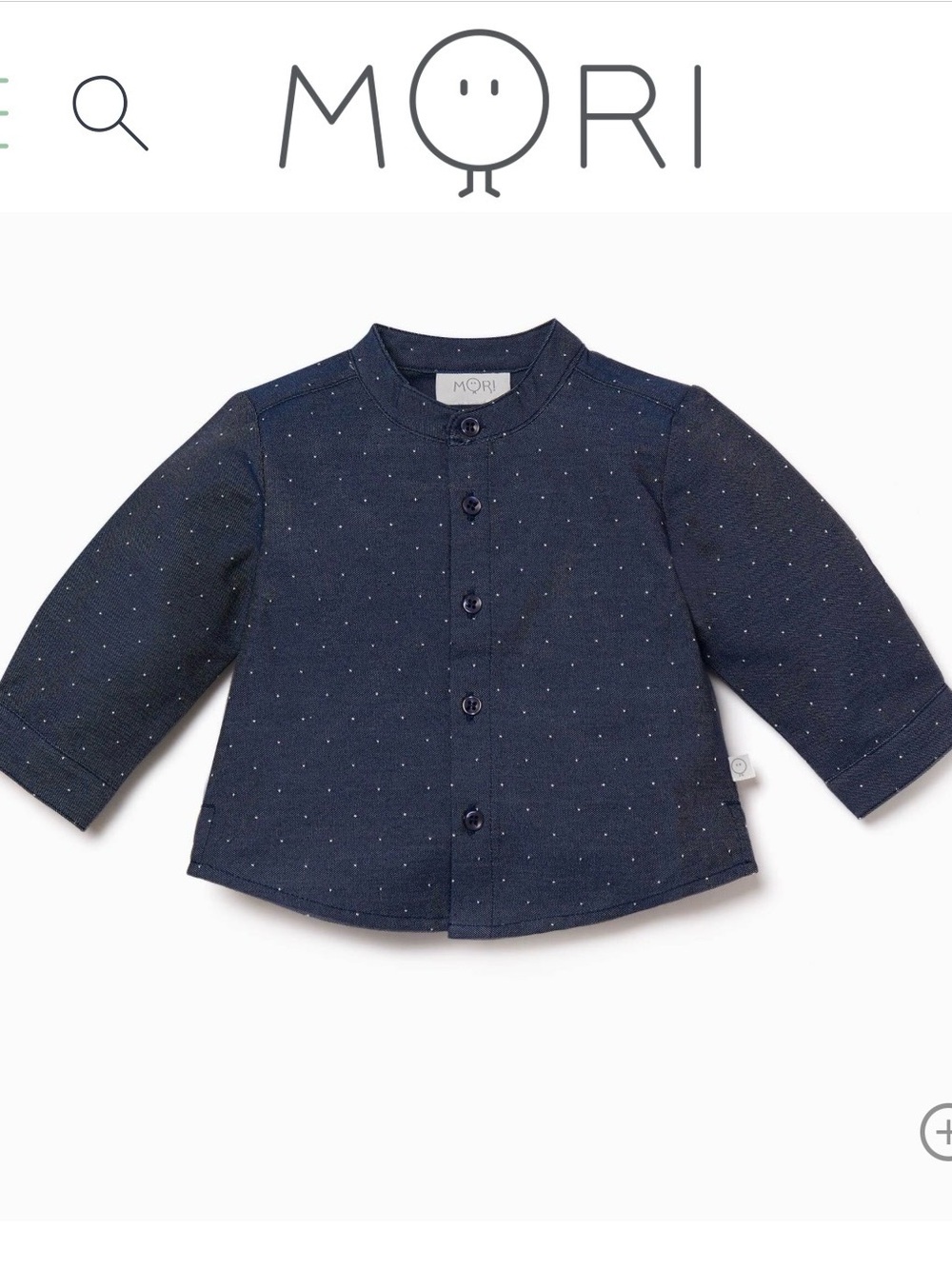 MORI Chambray Long Sleeve Shirt NWOT